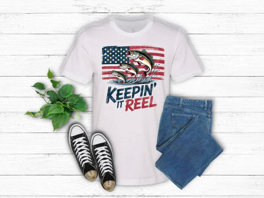 America Keepin It Reel Tee