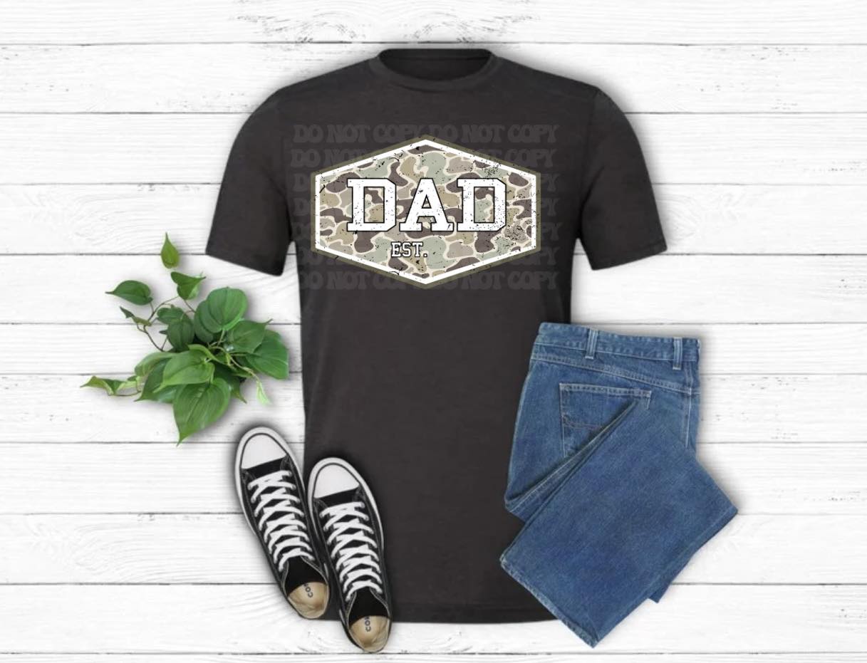 Dad Camo Est. Tee