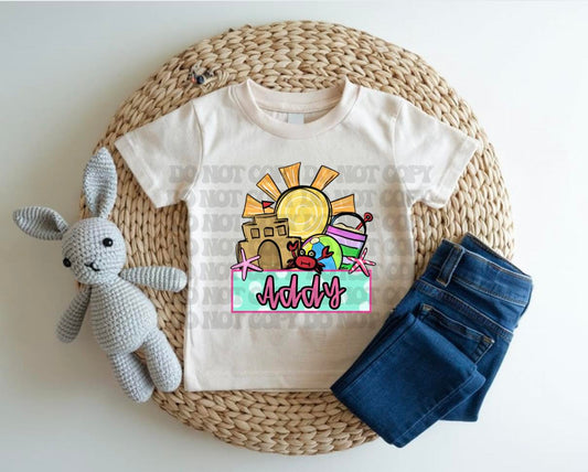 Beach Girl Custom Tee